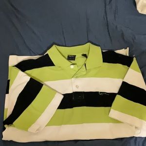 Vintage 90's KARL KANI Gold Polo Shirt XL